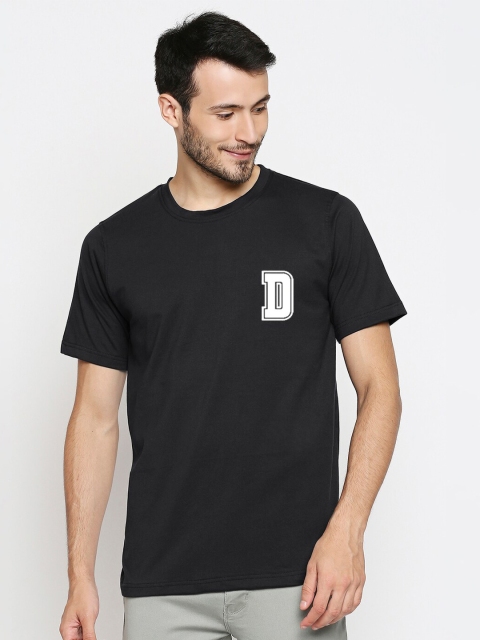 

Blacksmith Men Black White Typography Printed Pure Cotton T-shirt