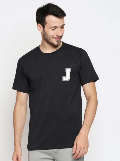 

Blacksmith Men Black White Typography Printed Pure Cotton T-shirt