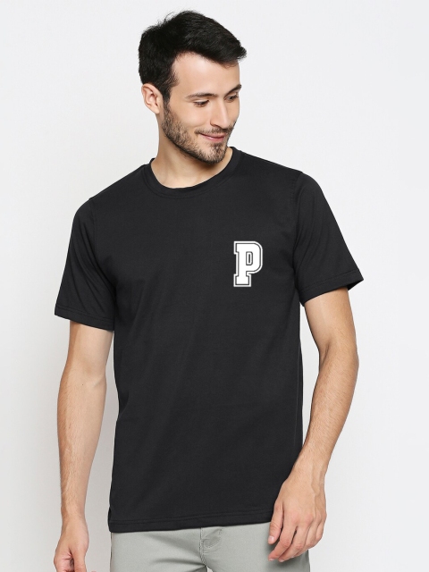 

Blacksmith Men Black White Typography Printed Pure Cotton T-shirt