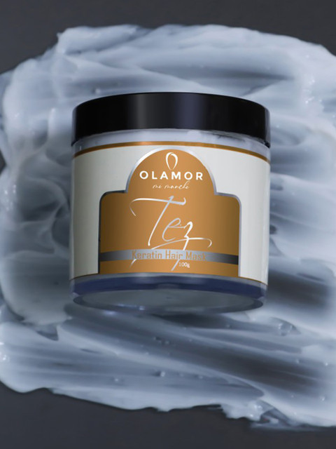 

OLAMOR Tez Keratin Hair Mask for Smooth Hair, White
