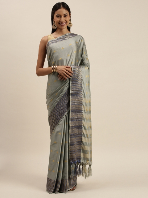 

KALINI Green Zari Art Silk Kanjeevaram Saree