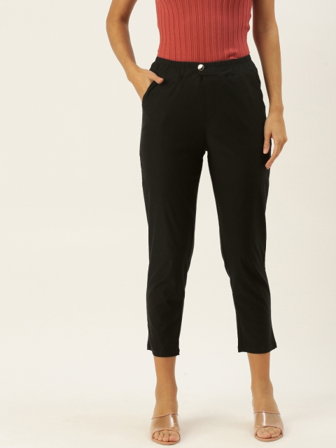 

SHECZZAR Women Black Trousers