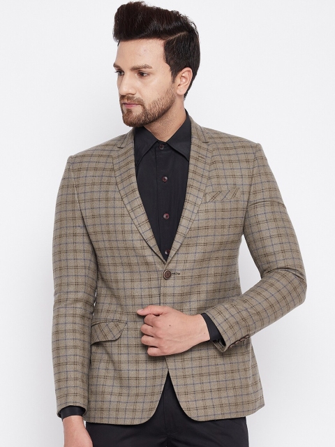 

Spirit Coffee Grey Self-Design Blazer