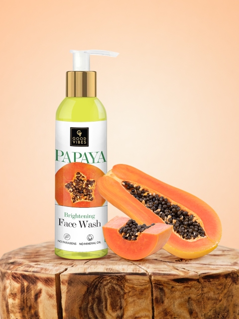 

Good Vibes Brightening Papaya Face Wash - 200 ml, Transparent