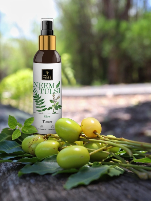

Good Vibes Glow Toner Neem & Tulsi -120 ml, Transparent
