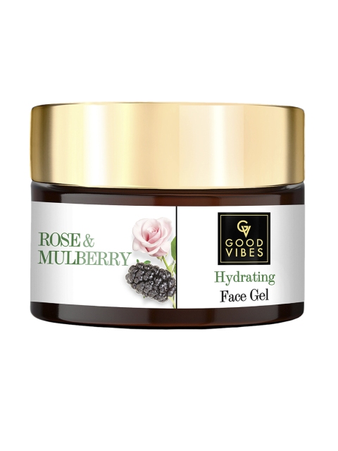 

Good Vibes Hydrating Face Gel - Rose & Mulberry - 50 g, Transparent