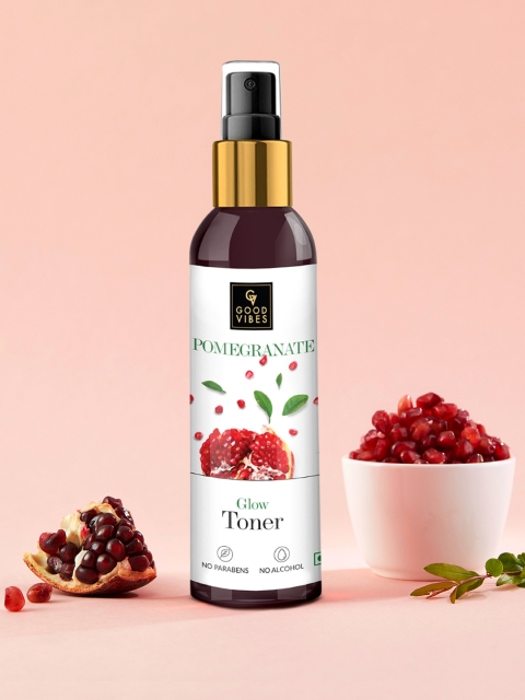 

Good Vibes Glow Toner - Pomegranate (120 ml), Transparent