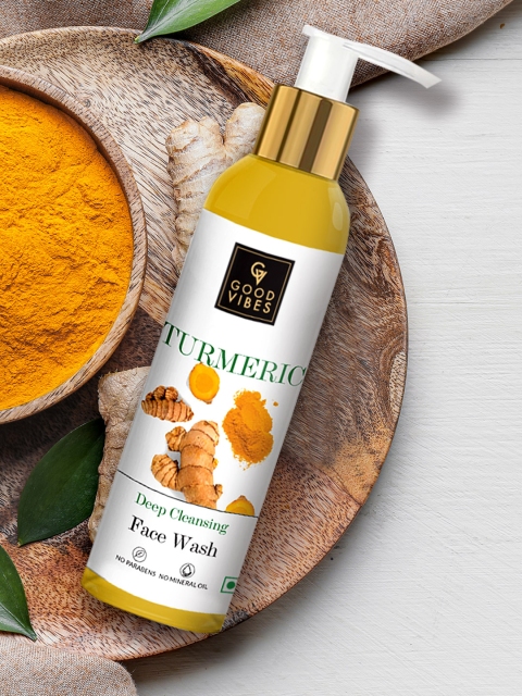 

Good Vibes Turmeric Deep Cleansing Face Wash - 120 ml, Transparent