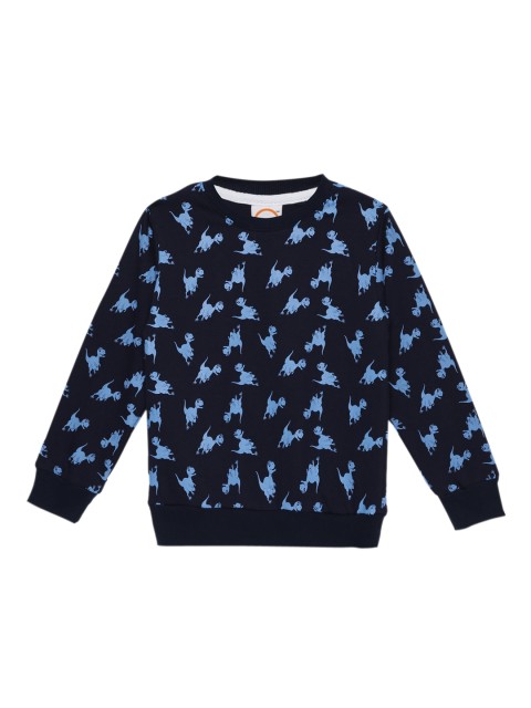 

ZION Boys Blue Printed Sweatshirt