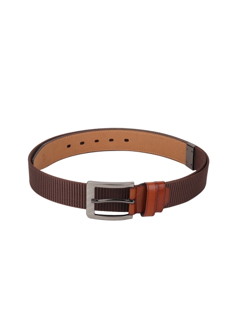 

Calvadoss Men Tan Woven Design Casual Belt