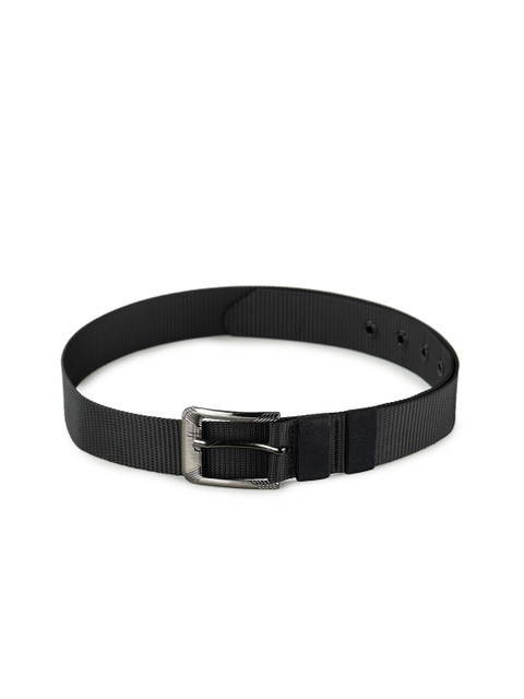 

Calvadoss Men Black Woven Design Casual Belt