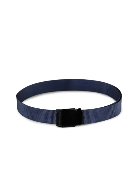 

Calvadoss Men Navy Blue Woven Design Casual Belt