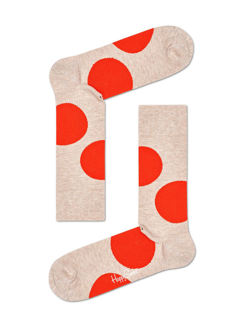 

Happy Socks Unisex Brown & Red Printed Crew-Length Socks