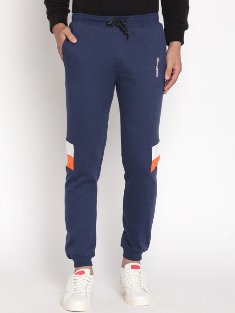 

Octave Men Navy Blue Solid Cotton Joggers