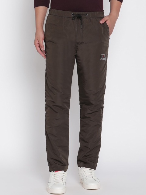 

Octave Men Olive Green Solid Cotton Track Pants