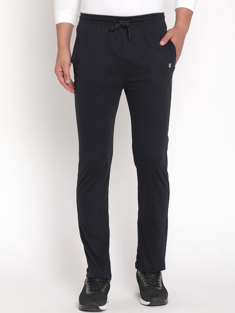 

Octave Men Navy Blue Solid Cotton Track Pants