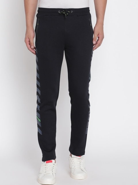

Octave Men Navy Blue Solid Cotton Track Pants