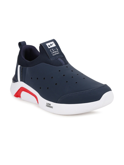 

Campus Men Navy Blue Walking Non-Marking Shoes