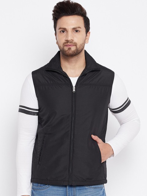 

Spirit Men Black Windcheater Tailored Jacket