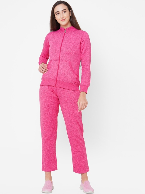 

Sweet Dreams Women Pink Solid Tracksuit
