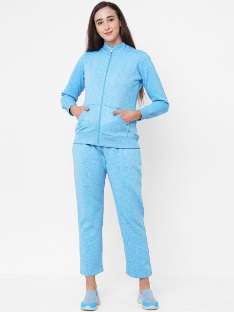 

Sweet Dreams Women Blue Self-Design Winter Tracksuit
