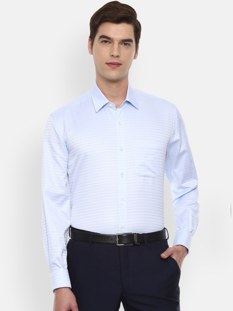 

Luxure by Louis Philippe Men Blue Formal Shirt