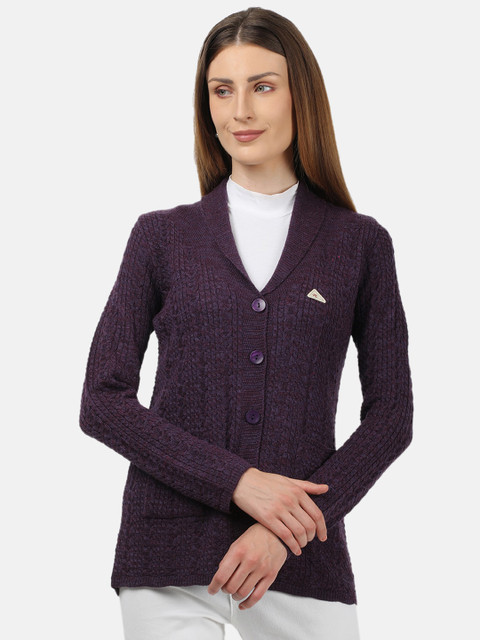 

Monte Carlo Women Purple Cardigan