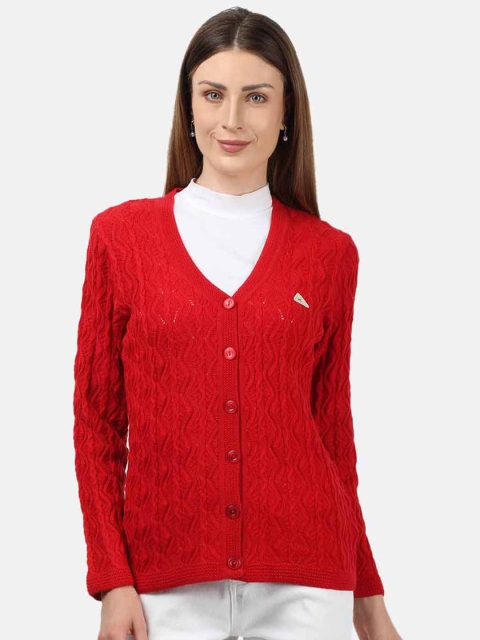 

Monte Carlo Women Red Cardigan