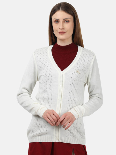 

Monte Carlo Women White Cardigan