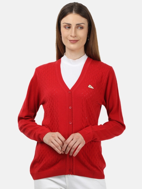 

Monte Carlo Women Red Cardigan