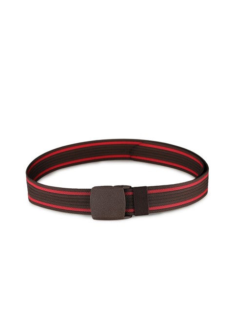 

Calvadoss Men Brown & Red Canvas Belt