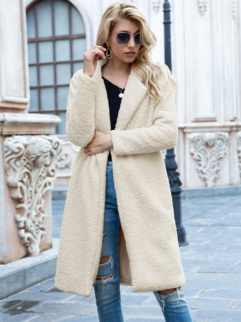 

URBANIC Women Beige Sherpa Coat