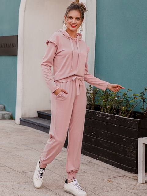 

URBANIC Women Peach-Coloured T-shirt with Pyjamas
