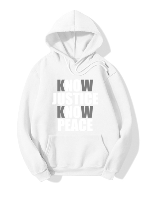 

URBANIC Women White Printed Hooded Sweatshirt