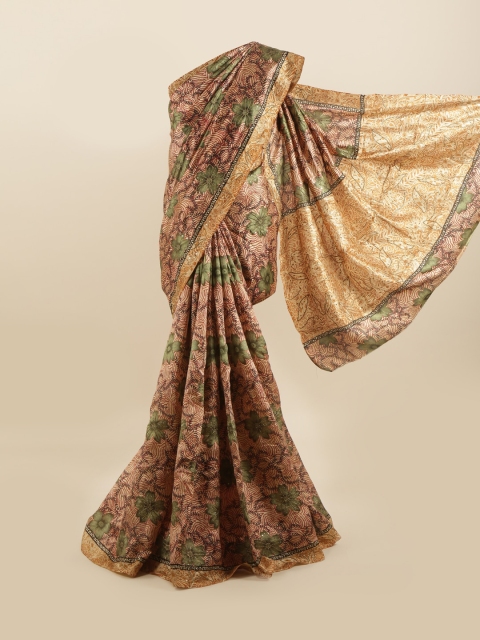 

Pothys Red & Green Floral Pure Silk Saree