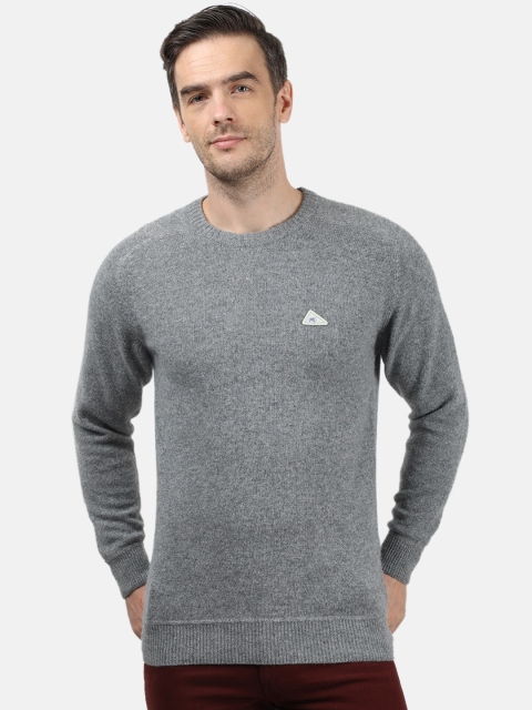 

Monte Carlo Men Grey Solid Pullover