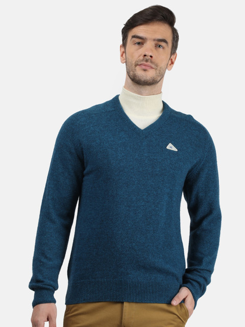 

Monte Carlo Men Navy Blue Solid Pullover