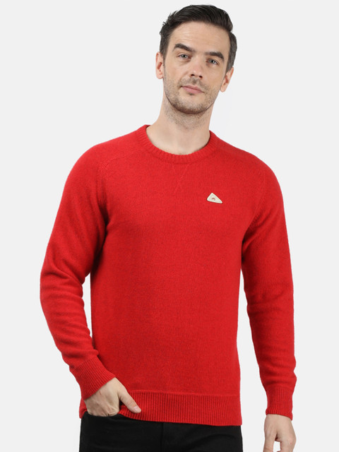 

Monte Carlo Men Red Solid Pullover