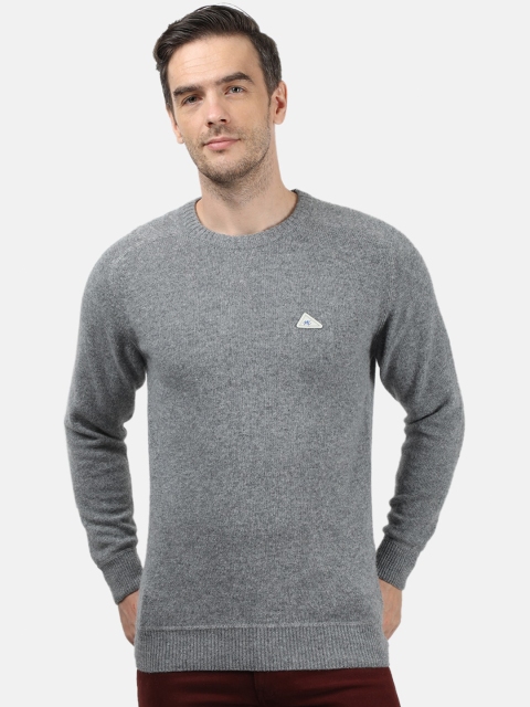 

Monte Carlo Men Grey Solid Pullover