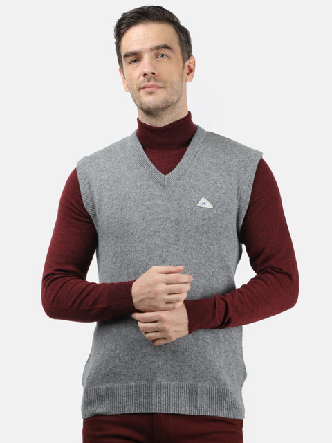 

Monte Carlo Men Grey Melange Sweater Vest