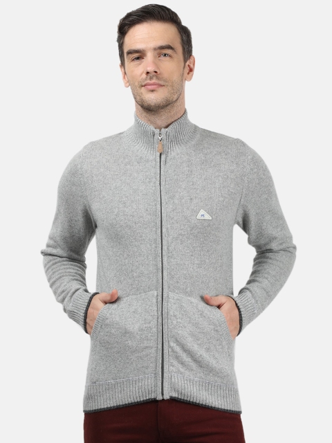 

Monte Carlo Men Grey Melange Front-Open Jacket