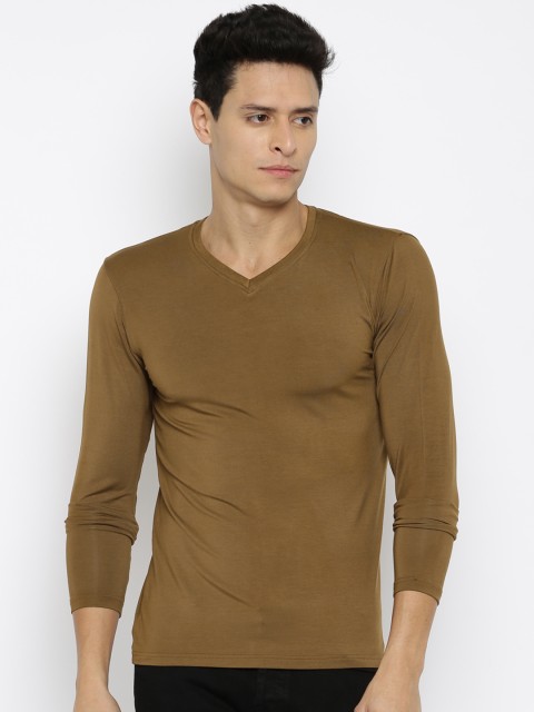 

YWC Men Brown T-shirt