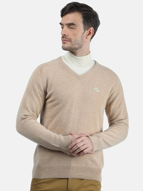 

Monte Carlo Men Beige Solid Pullover