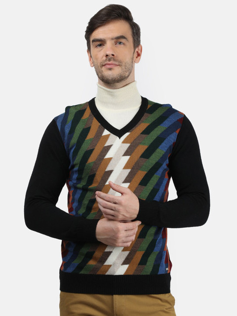 

Monte Carlo Men Multicoloured Printed Pullover, Multi