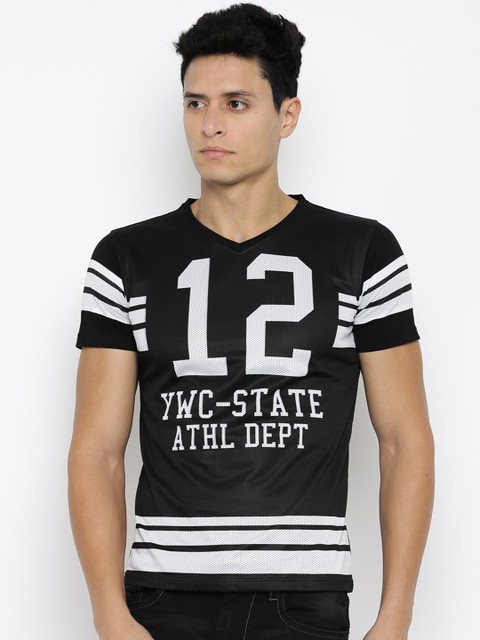

YWC Men Black T-shirt