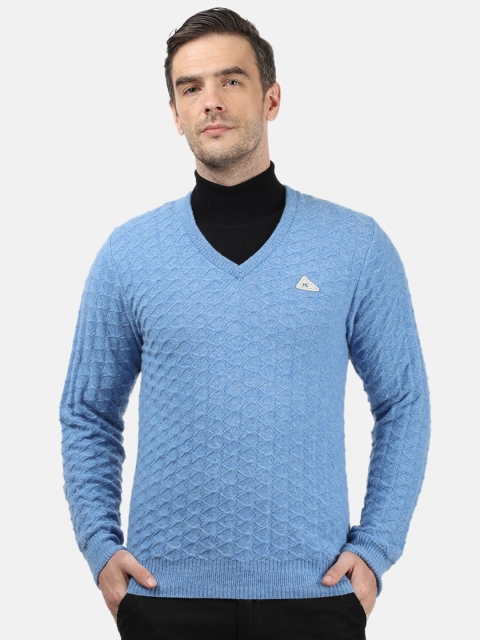

Monte Carlo Men Blue Cable Knit Pullover