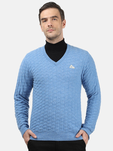 

Monte Carlo Men Blue Pullover Sweater