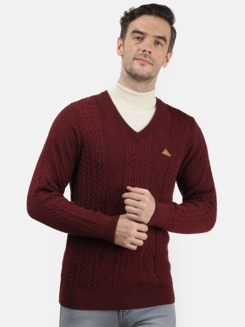 

Monte Carlo Men Purple Woollen Pullover