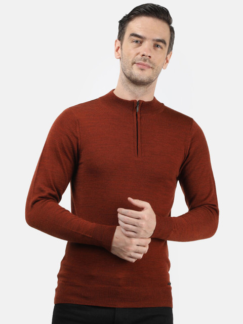 

Monte Carlo Men Brown Woollen Pullover