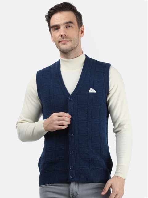 

Monte Carlo Men Navy Blue Woollen Cardigan